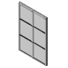 Kane Security Screen - Level 4 - Steel NarrowLine (S-NR5-B) - Surface